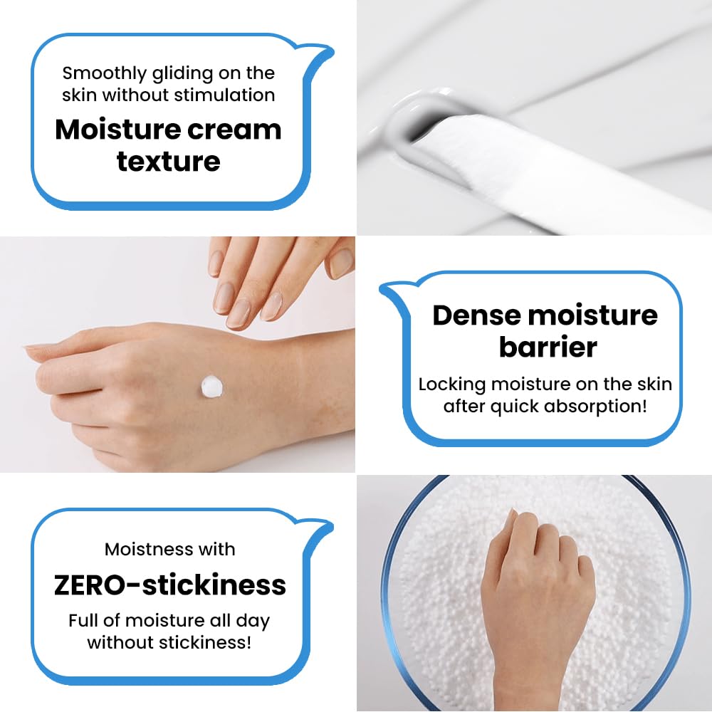 Real Barrier | Intense Moisture Hyaluronic Cream | Panthenol Skin Barrier Repair Face Cream | Hyaluronic Acid Moisturizing Face Lotion | Face Moisturizer for Dry & Sensitive Skin | 2.02 fl oz (60ml)