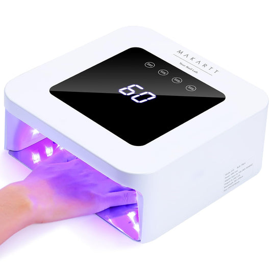 Makartt UV Nail Lamp: 30W Gel LED Light with 4 Timers, LCD Display, Auto Sensor, and Fast Curing for Gel Polish, Professional Nail Dryer for Home and Salon Manicures Pedicure | alldaygood beauty