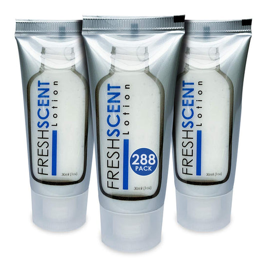 Freshscent Lotion 1oz (288 Pack) Hotel Travel Size, Bulk Amenities and Toiletries for Hospitality | alldaygood beauty