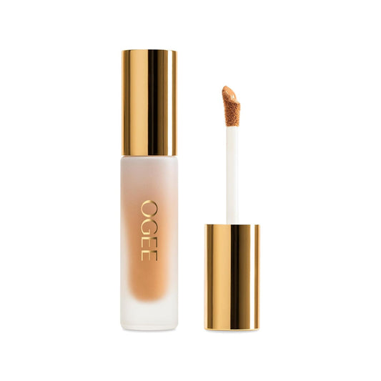 Ogee Complexion Perfecting Under Eye Concealer - Certified Organic Full Coverage Concealer - Buildable Coverage - FICUS 4.00N - Medium Deep (Warm Undertones) | alldaygood beauty