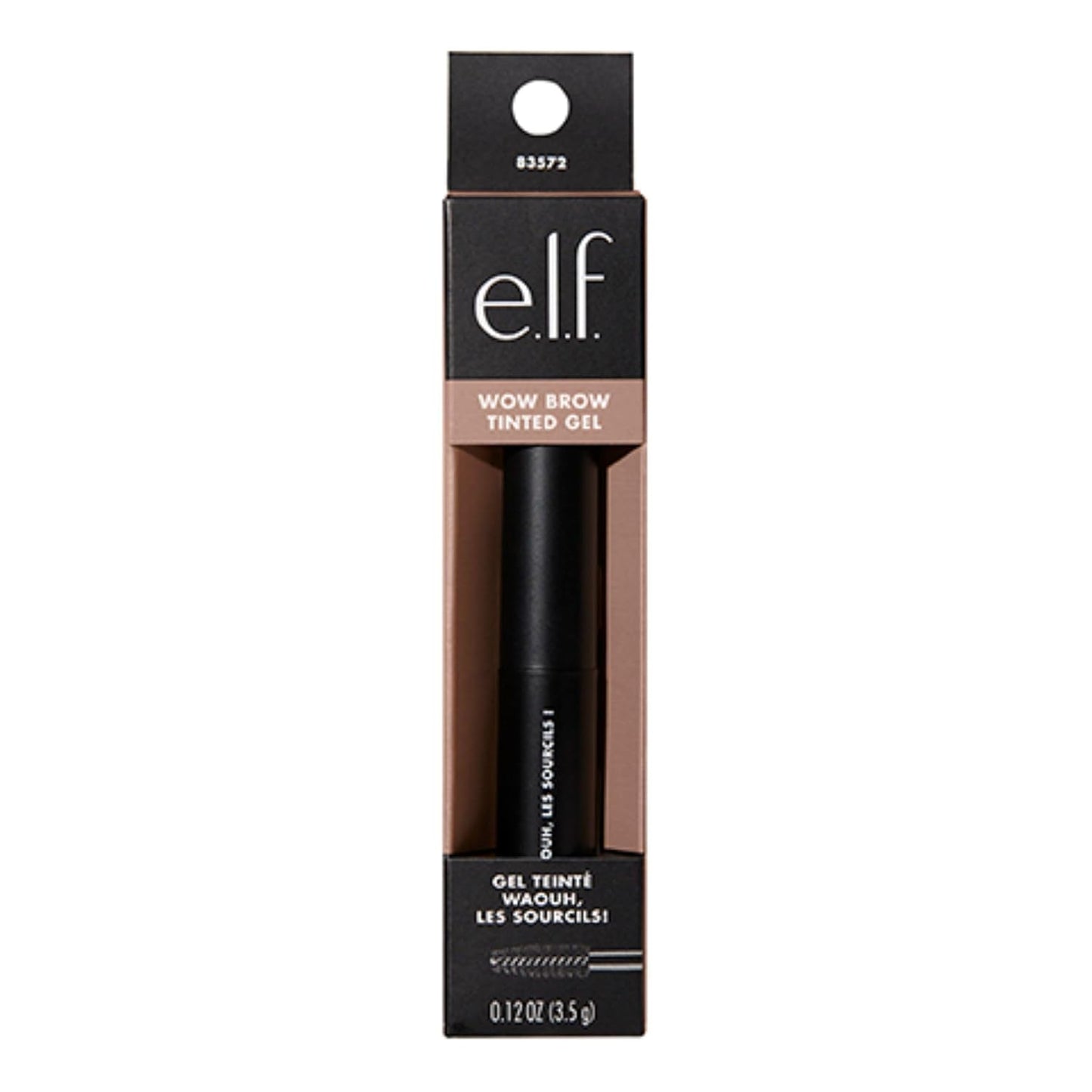 e.l.f. Wow Brow Gel, Volumizing, Buildable, Wax-Gel Hybrid, Creates Full, Voluminous-Looking Brows, Locks Brow Hairs In Place, Taupe