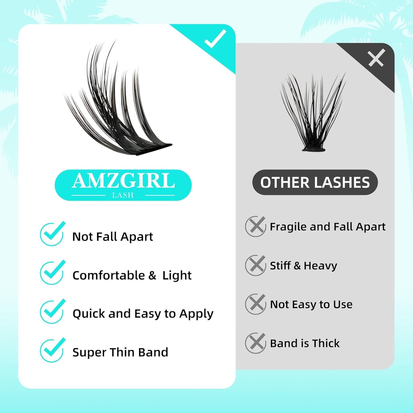 Fairy Lash Clusters Manga 144Pcs Eyelash Clusters Spiky Cluster Eyelash Extensions Individual Lashes Volume Anime Lash Clusters with Thin Band Lashes DIY at Home(Holiday,C-Mix8-18mm)