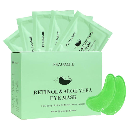 Under Eye Patches with Retinol and Aloe Vera Eye Mask for Dark Circles and Puffiness, Face Mask Skin Care Products 30 Pairs | alldaygood beauty