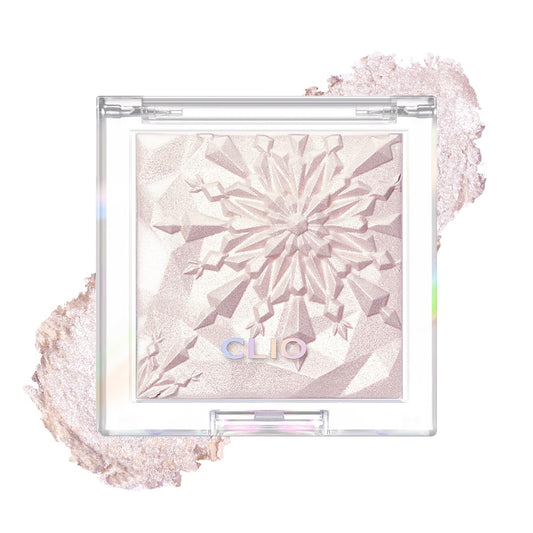 CLIO Prism Highlighter makeup, High Glossy Face Illuminator, Pearl Shimmer Smooth Baked Powder, Glitter Long- Lasting (6 Colors) (04 Grace Opal, One Size) | alldaygood beauty