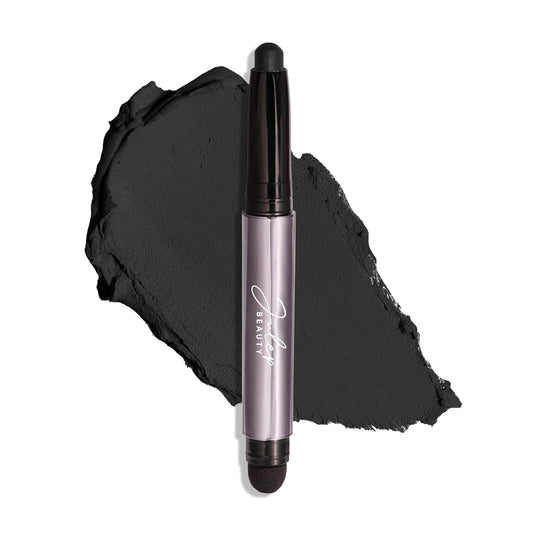 Julep Eyeshadow 101 Cream-to-Powder Waterproof Shadow Stick – Onyx Black Matte – Long-Lasting, Crease-Proof, Smooth Jet-Black Matte Cream Eyeshadow with Built-in Smudger | alldaygood beauty