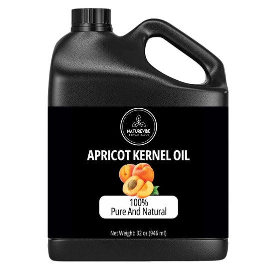 Naturevibe Botanicals Apricot Oil 32 Ounces | 100% Pure and Natural | Great for Skin Care and Hair Care | alldaygood beauty