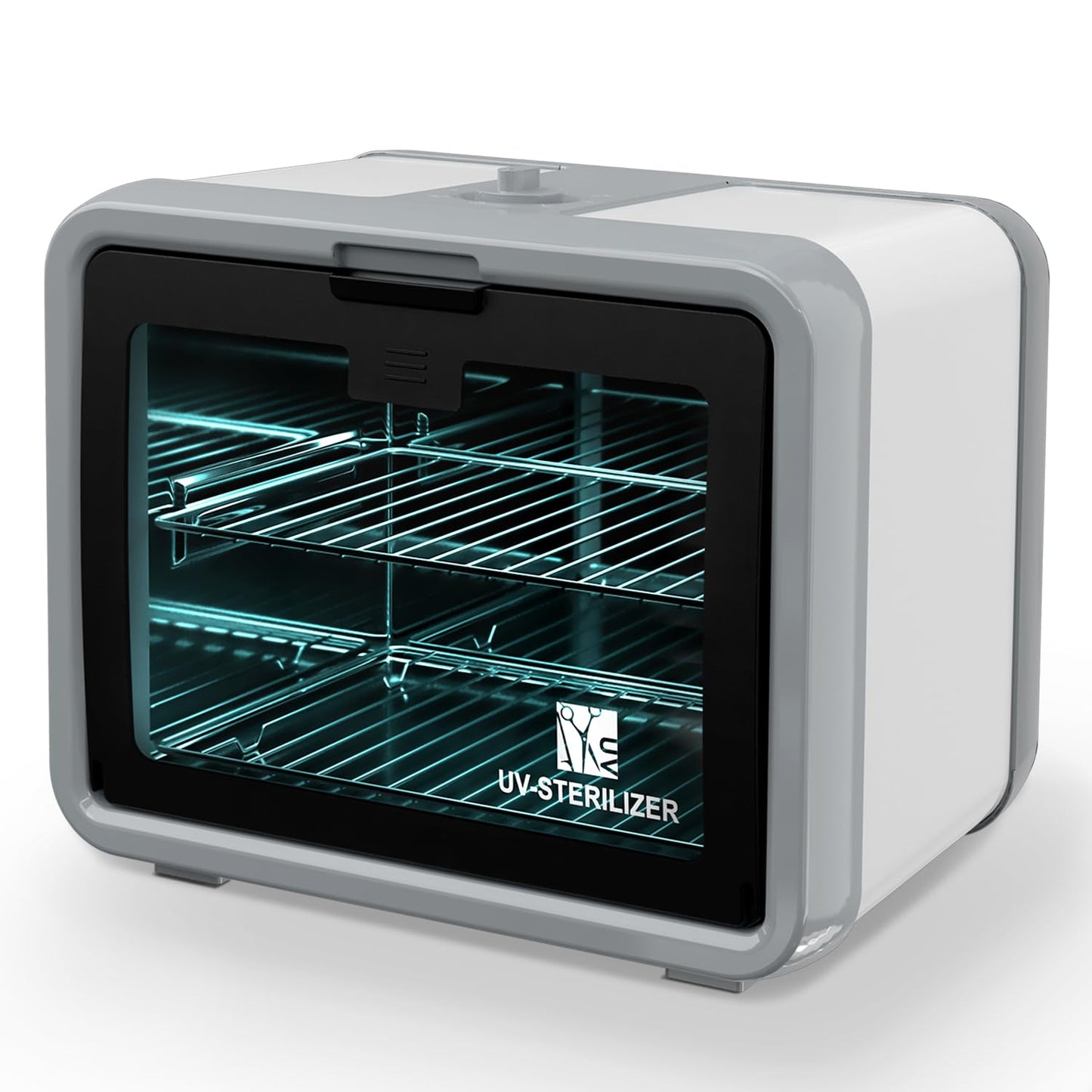 UV Sanitizer Cabinet Professional Disinfection Box 8L Capacity for Salon Tools, Manicure Set, Smartphones and Home Use (Gray)