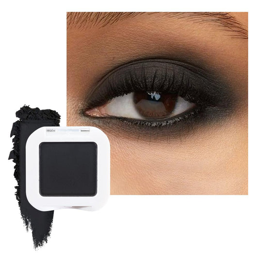 Matte Single Eye Shadow Palette Makeup, Matte Black Monochrome Eyeshadow For Old Women, Mini Pressed Monochrome Pigmented Waterproof Sombras Para Ojos,Vegan, Talc, Paraben&Cruelty Free, 07 | alldaygood beauty