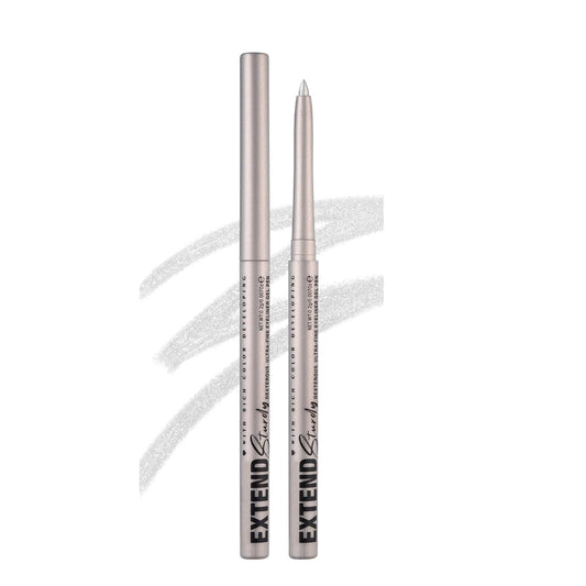 Silver Cream Eyeliner Pencil Waterproof Retractable Silver Gel Eyeliner Smudge-proof Hypoallergenic (02#)