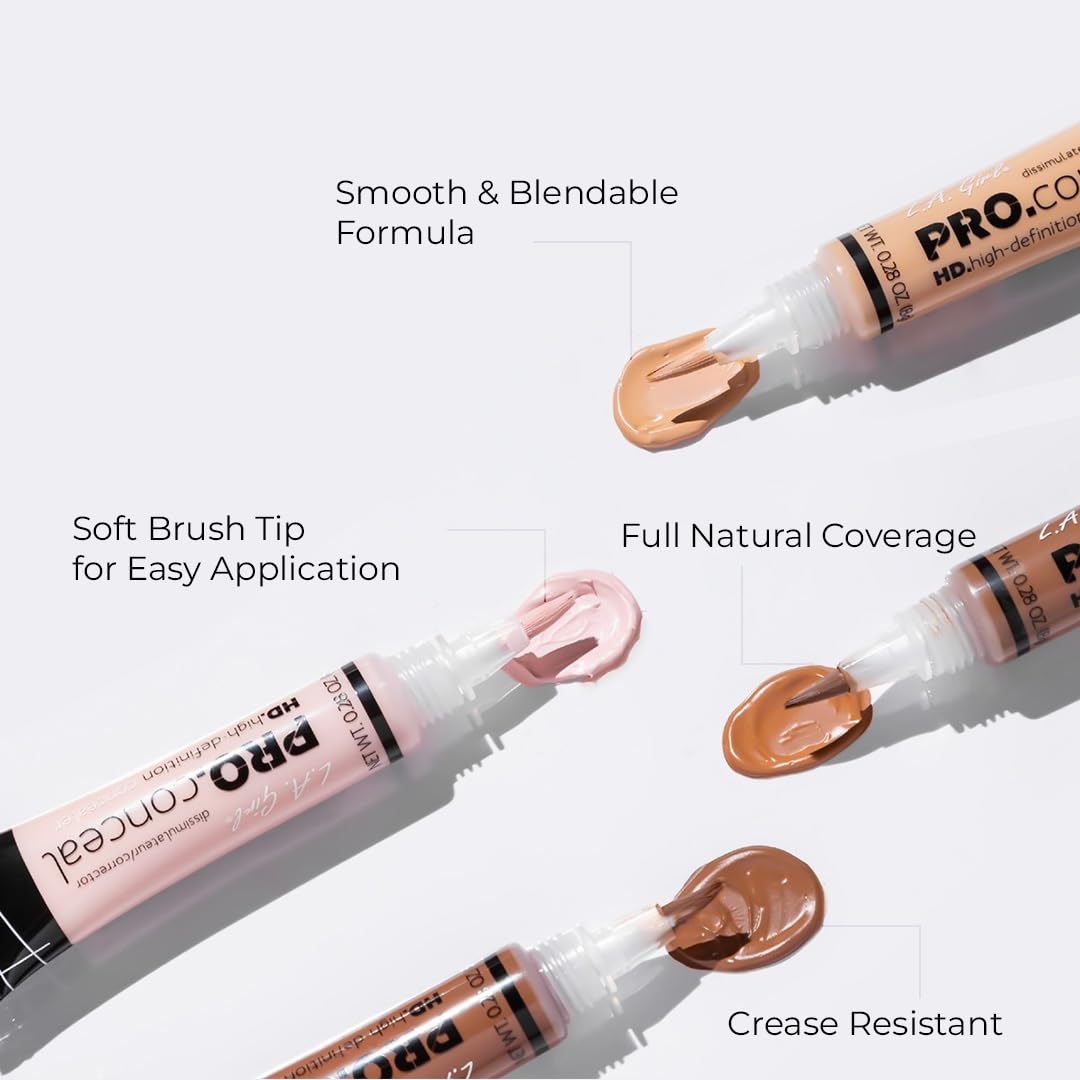 L.A. Girl Pro Conceal HD Concealer, Light Ivory, 0.28 Ounce