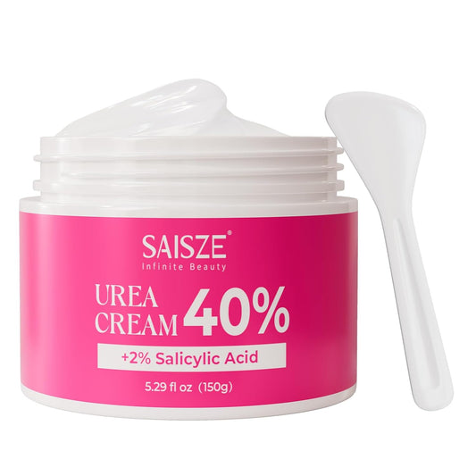 Urea Cream 40 Percent for Feet Maximum Strength, Foot Cream for Dry Cracked Heels and Feet, Moisturizer with 40% Urea and 2% Salicylic Acid, 5.29 oz | alldaygood beauty