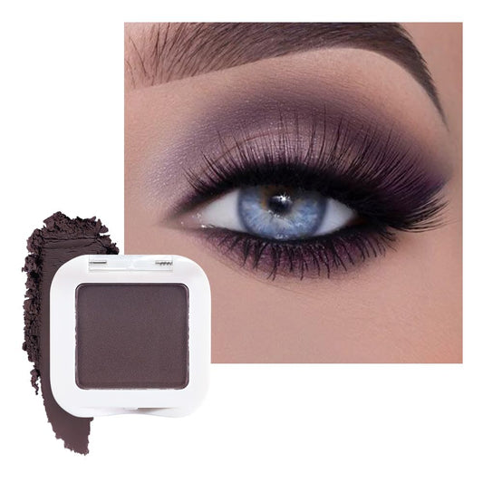 Matte Singe Eye Shadow Palette Makeup, Matte Smokey Plum Monochrome Eyeshadow For Old Women, Mini Singe Pressed Pigmented Waterproof Sombras Para Ojos, Vegan, Talc,Paraben & Cruelty Free, 15 | alldaygood beauty