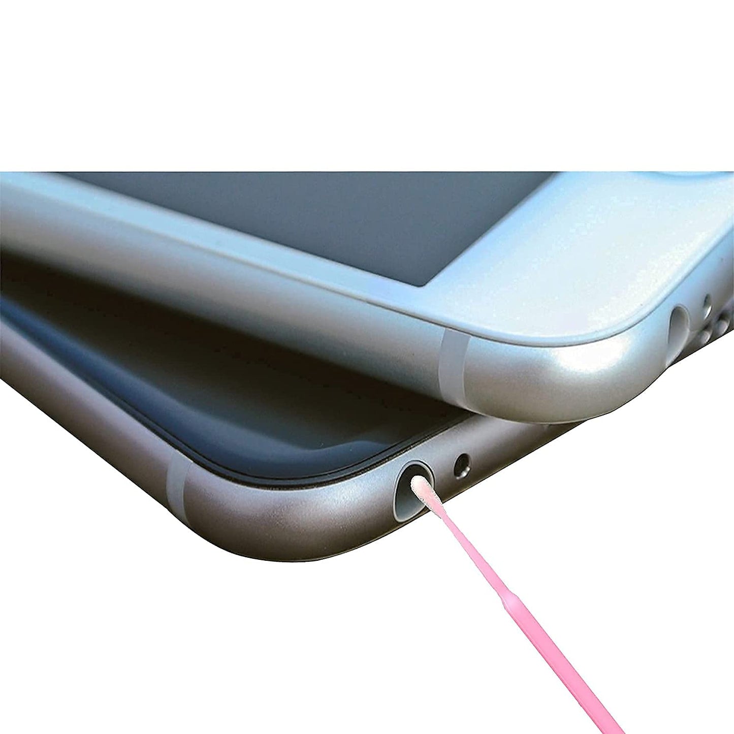 1200PCS Microswabs for Eyelash Extensions，Micro Applicators Brush for Cleaning and Applying Make-up Pink (Head Diameter: 2.0mm)