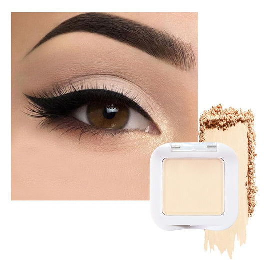 evpct Matte Nude Beige Mini Single Eyeshadow Palette, French Anilla Nude Natural Cream Matte Eye Shadow Palette Makeup Singles for Older Women Eyes, High Pigment Long Lasting Monochrome Eyeshadow | alldaygood beauty