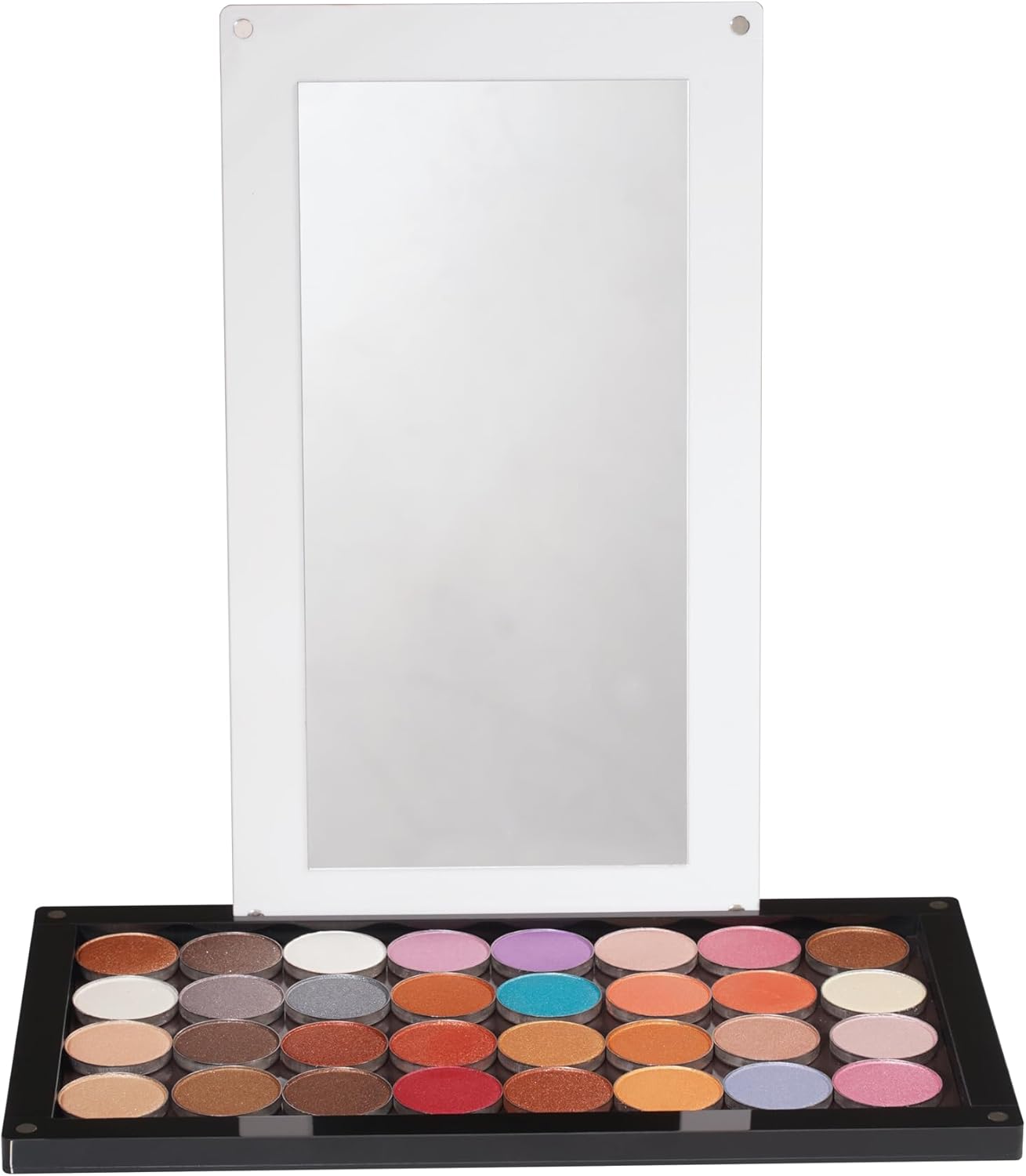 Acrylic empty Magnetic Eyeshadow Palette Makeup Palette empty with glass mirror DIY depotting palette for Eyeshadow dABL2-1(1 layer))