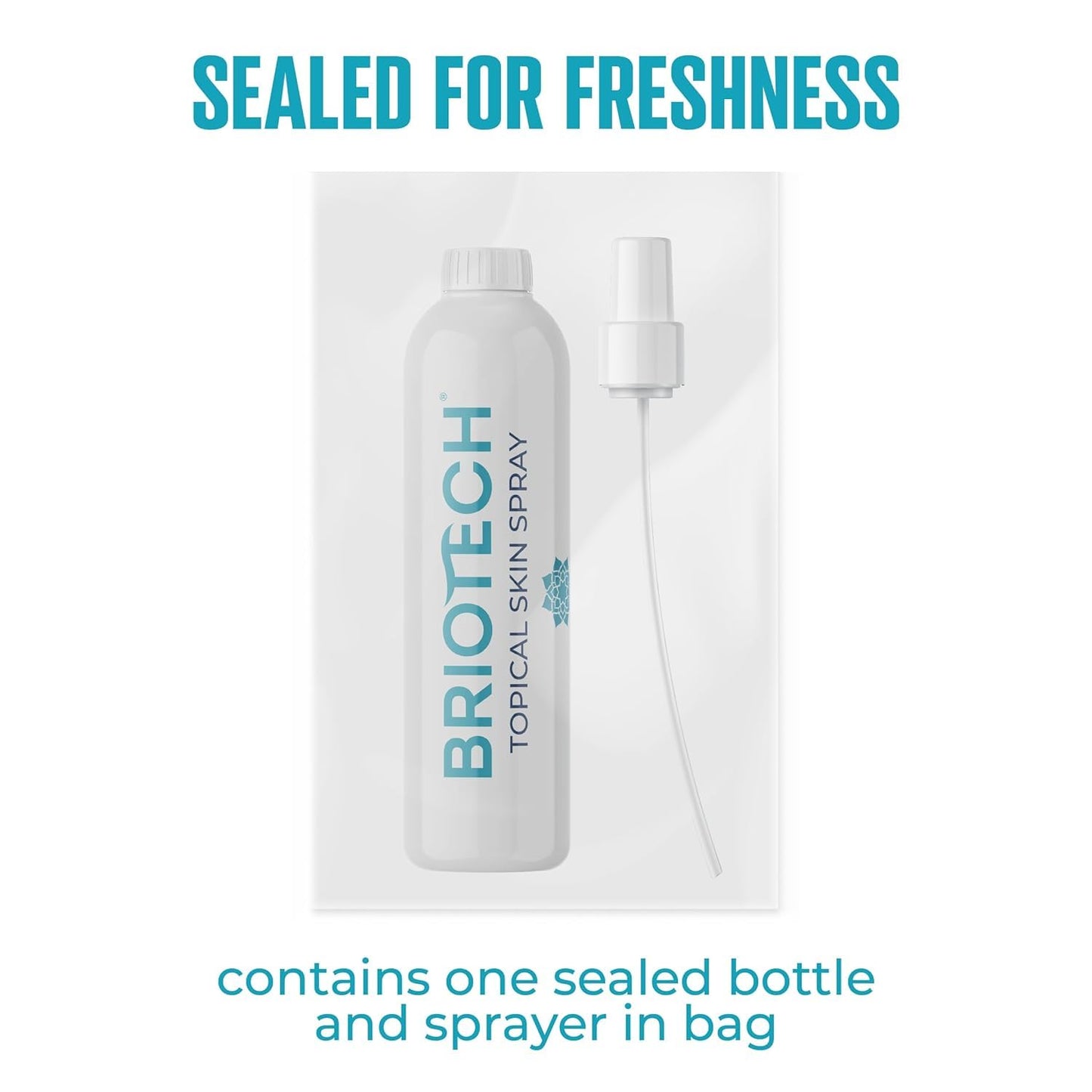 BRIOTECH Topical Skin Spray, Hypochlorous Acid Spray for Sensitive Skin, HOCl Facial Mist, Full Body Support Against Irritation, Calm Redness, Soothe Foot & Scalp, 8 oz (2 Pack)