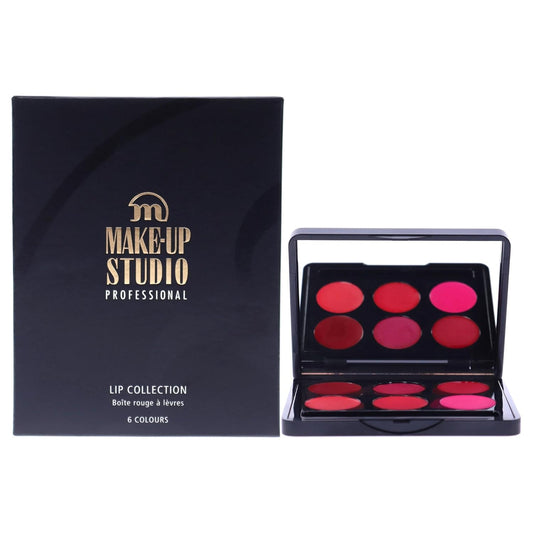 Lipcolourbox 6 Colours - Practical And Professional Lip Color Palette - Soft And Smooth Lips - Long Lasting Color And Shine- Pink - 1 Pc