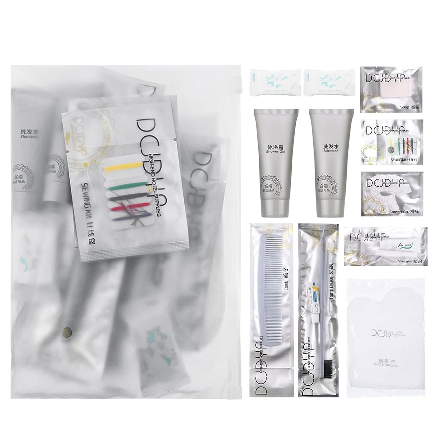 Hygiene Kit, Hygiene Kit Bulk, The Travel Hygiene Kit Is Fully Equipped, Individually Packed, Easy To Carry, Convenience Kits Suitable For Hotel, Home, Camping, Travel (PACK-12)