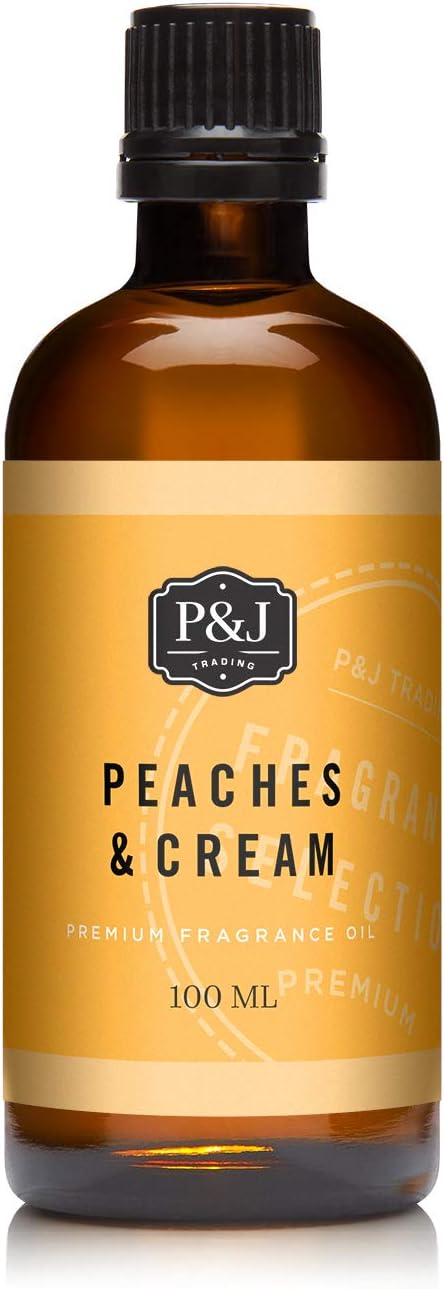 P&J Fragrance Oil - Peaches & Cream Scented Candle, 100ml