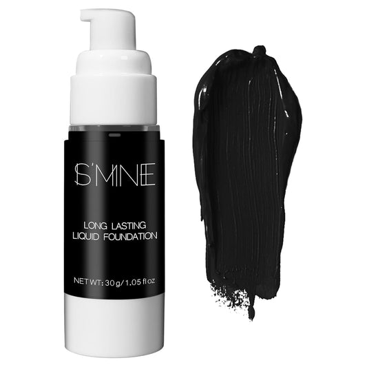 IS'MINE Black Liquid Foundation Makeup, Matte Flawless Finish Foundation, Vegan & Cruelty-Free (1.05 Fl Oz, 042) | alldaygood beauty
