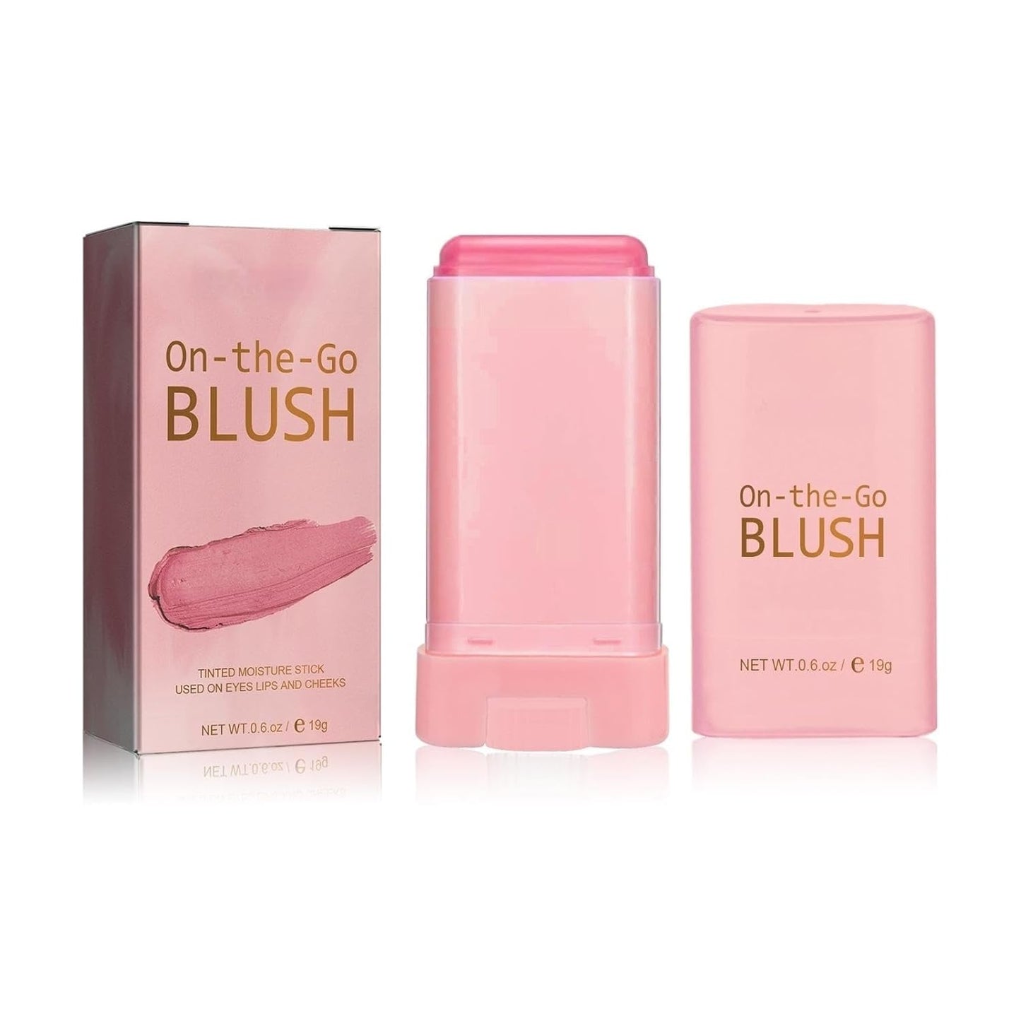Blush Rare Beauty Liquid Blush Stick Cream Blush Natural Waterproof Long Lasting Powder Blusher,On The Go Blush Brushes For Makeup Cheeks,Suitable For All Skin Types (pink)