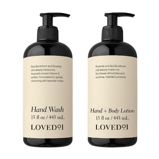 Hand Care Duo, Oprah's Favorite Things, Cleansing & Moisturizing Bundle (15 Oz Hand Wash & 15 Oz Hand & Body Lotion) | alldaygood beauty