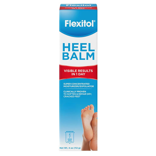 Flexitol Heel Balm, Rich Moisturizing & Exfoliating Foot Cream, Original Version, 4 Oz | alldaygood beauty