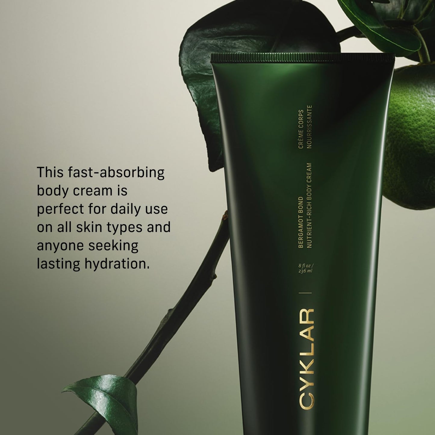 Nutrient Rich Body Cream. Bergamot Bond Nourishing Moisturizer with Niacinamide and Banana Flower Extract. Deep Hydration, Thick Body Lotion, Dry Skin Cream for Women and Men, 8 Fl Oz