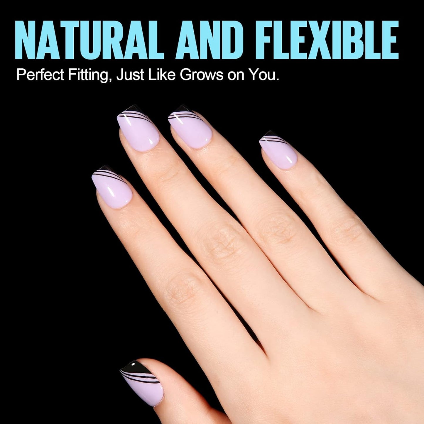 TOMICCA Extra Short Coffin Nail Tips, 450Pcs Full Cover Gel Nail Tips for Extension Manicure, 15 Sizes Acrylic Pre-shaped Double-sided Matte Fake Nails with Box