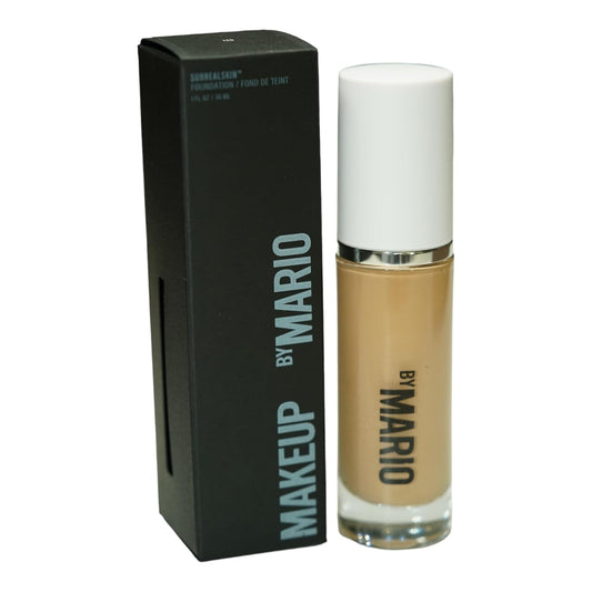 MAKEUP BY MARIO SurrealSkin Liquid Foundation, Liquid Formula, Vegan, Long-wearing coverage, Hydrating, Natural Finish, Size 30 mL (12O - medium wth warm undertone and olive undertone)