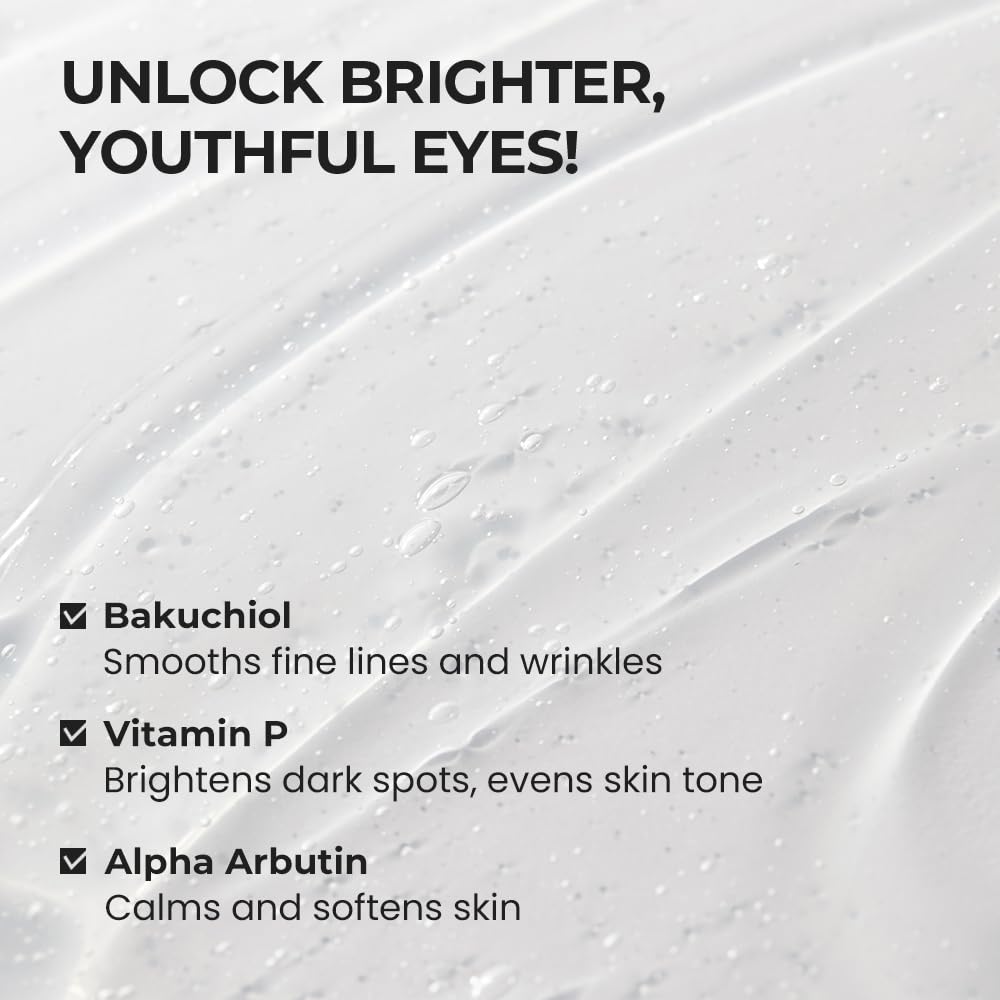 [SKIN&LAB] Bakuchiol Eye Serum with Caffeine, Roll-on Korean Under Eye Serum, Anti-Aging Wrinkle Care for Fine Lines, vegan, cruelty-free (0.5 Fl Oz)