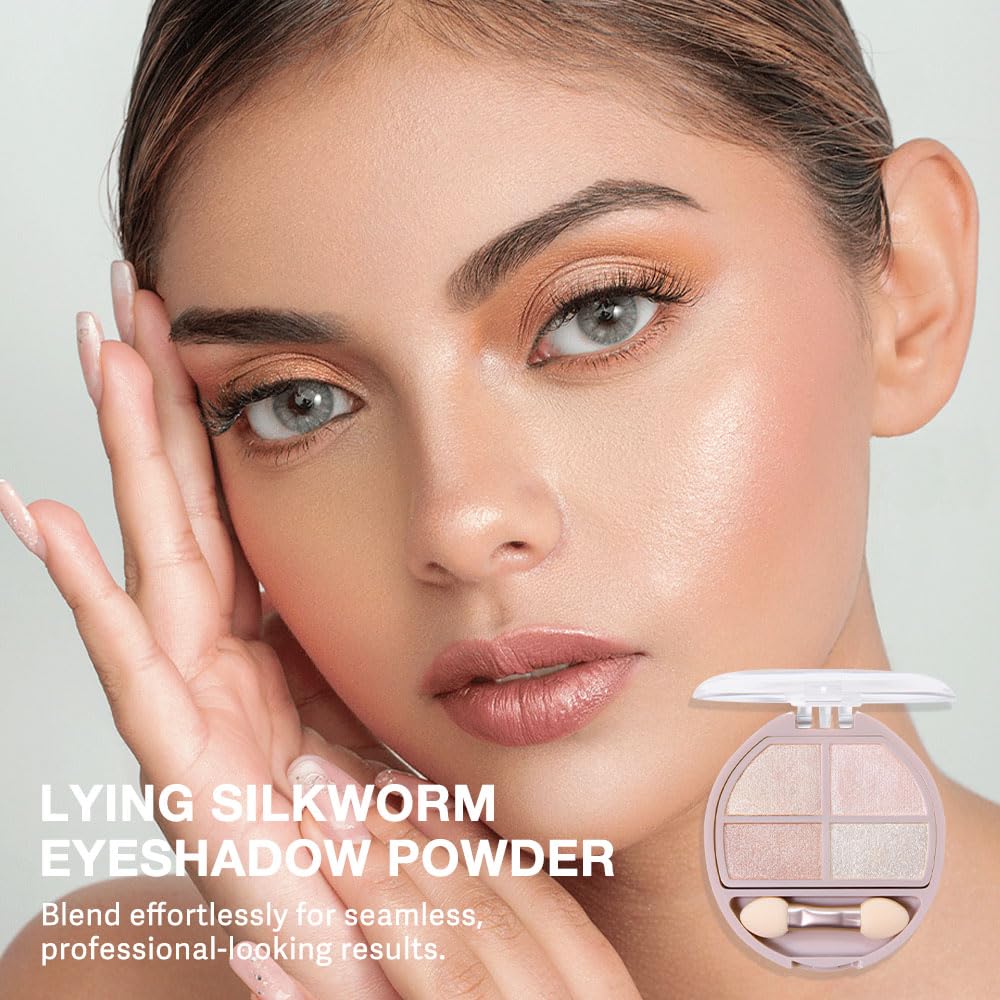 Eyeshadow Makeup Palette with Brush,Nude Gold Natural Neutral Powde Eye Shadow Palette for Older Women,Long Lasting Naturing-Looking,Lightweight,Waterproof,Eye Makeup Kit Travel Size,Vegan