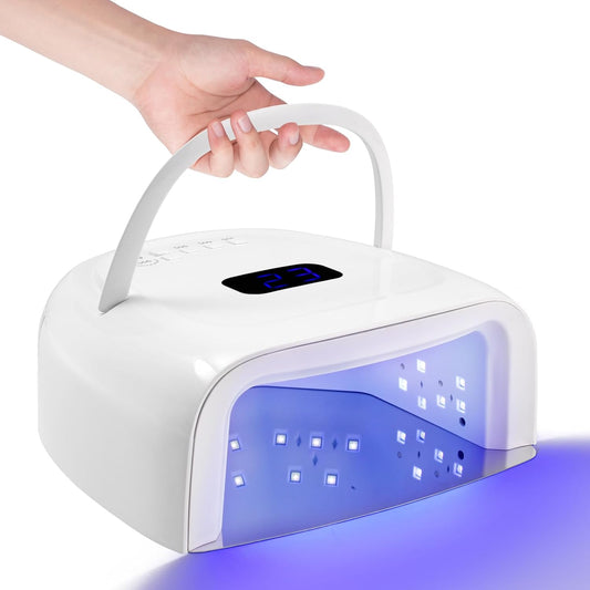 Professional Rechargeable UV LED Nail Lamp 60W UV Led Portable Cordless Nail Light for Nail Lamp Machine, 4 Timer Setting and Smart Sensor Nail Dryer, LCD Display | alldaygood beauty