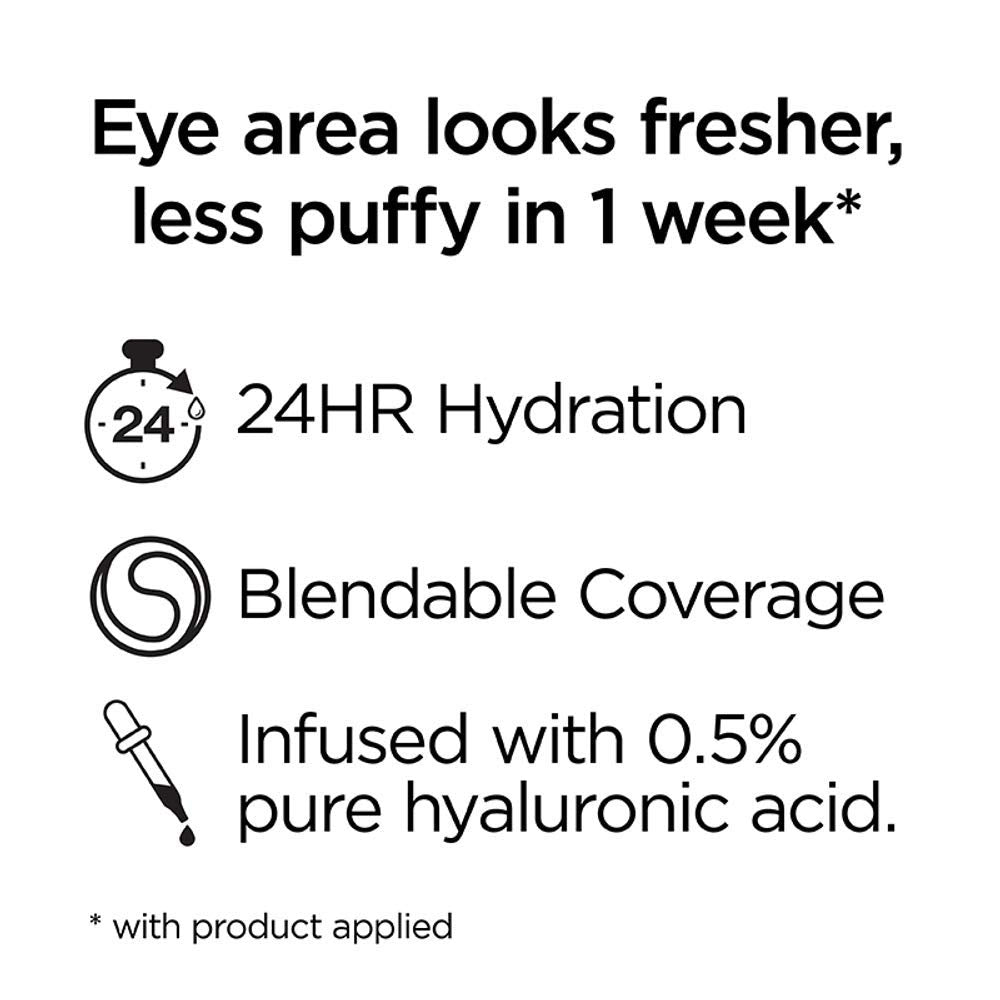 L’Oréal Paris True Match Eye Cream in a Concealer, 0.5% hyaluronic acid, Medium N5-6, 0.4 fl. oz.