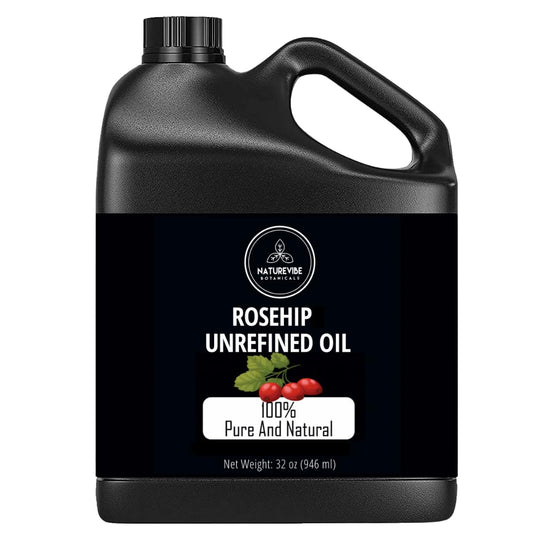 Naturevibe Botanicals Rosehip Oil 32 Ounces | 100% Pure and Natural | Great for Skin Care and Hair Care | alldaygood beauty