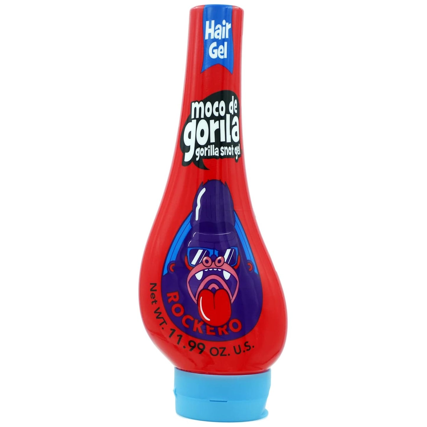Moco de Gorila, Explosive Rocker Hair Styling Gel, Long-Lasting Hold, Reactivatable with water, 3-Pack of 11.92 Oz Each, 3 Squeezable Bottles.