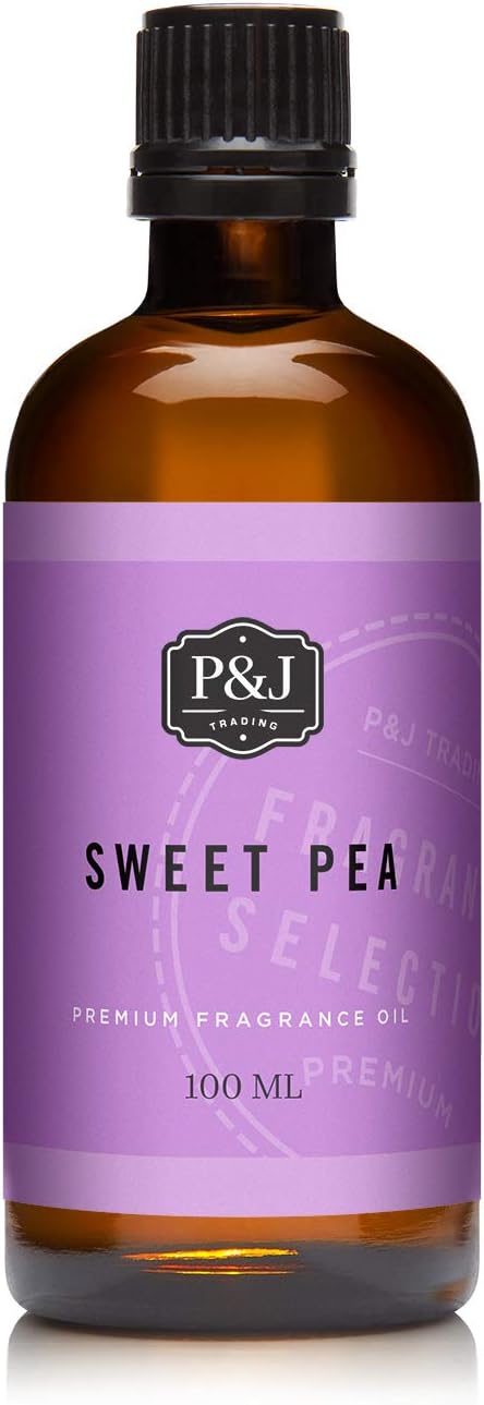 P&J Trading Fragrance Oil | Sweet Pea Oil 100ml - Candle Scents for Candle Making, Freshie Scents, Soap Making Supplies, Diffuser Oil Scents