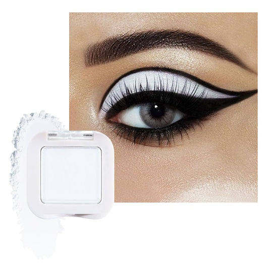 Matte Singe Eye Shadow Palette Makeup, Matte White Monochrome Eyeshadow For Old Women, Mini Pressed Monochrome Pigmented Waterproof Sombras Para Ojos, Vegan, Talc, Paraben & Cruelty Free, 08 | alldaygood beauty