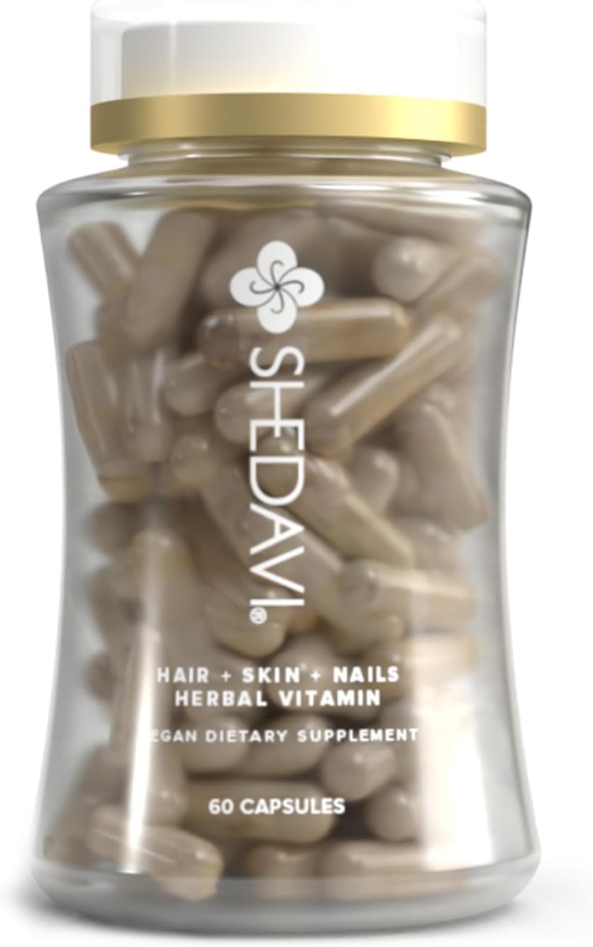 Iconic Natural Hair Vitamins for Fast Hair Growth, Pure Hair Supplements Formulated with Vitamins to Promote Thicker, Stronger Hair - Vegan Hair Care for Hair Loss - (60 Capsules(Pack of 1))