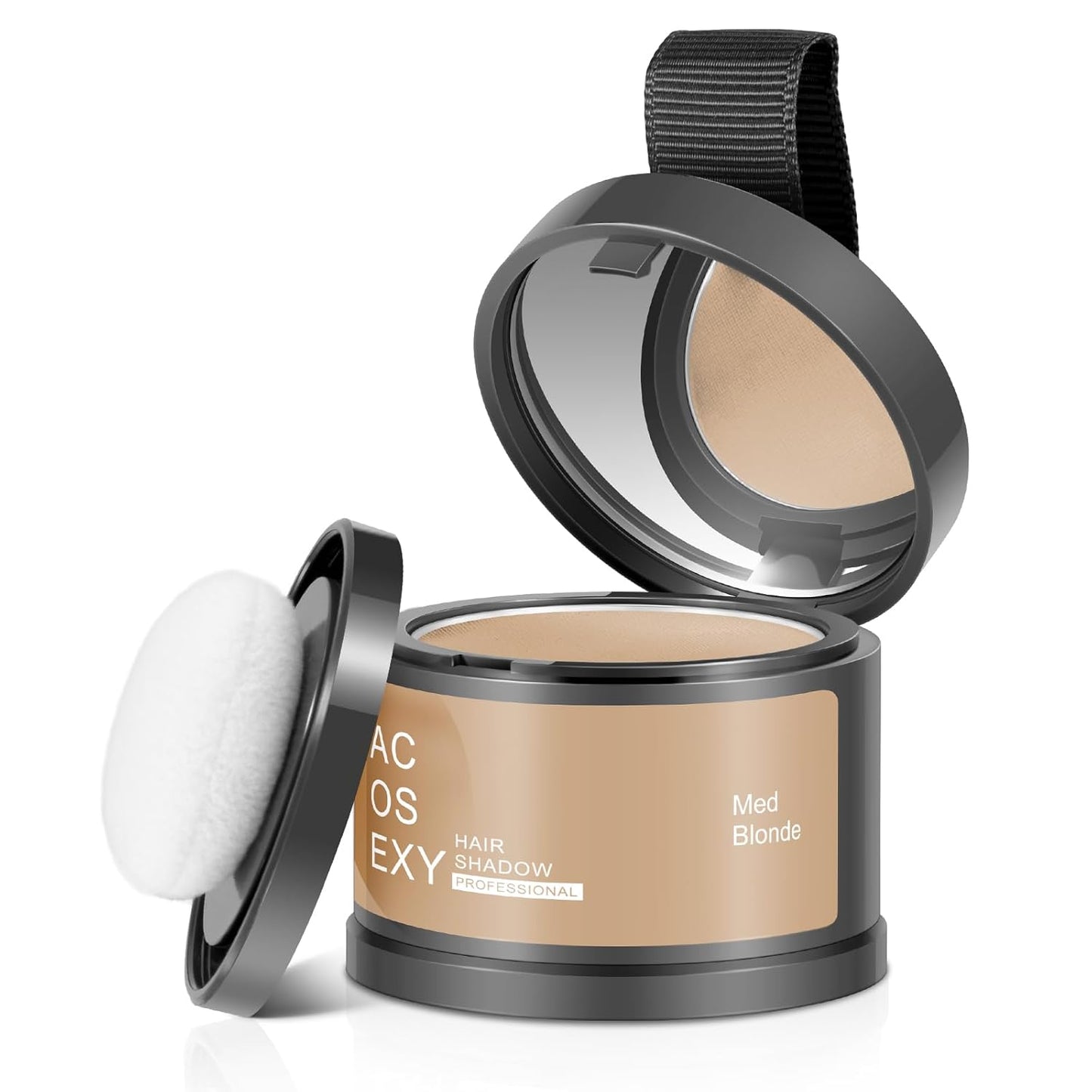 Root Touch Up Hair Powder, Med Blonde, Instantly Covers Hairline Shadow, Thinning Hair for Women Eyebrows, Gray Hair Coverage for Men's Beard Line, Bald Spots