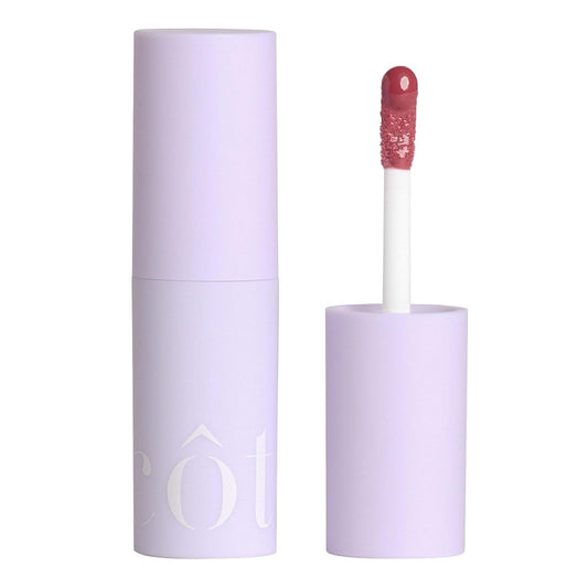 Côte Beauty's Mulberry Peptide Lip Shine, Ultra Hydrating & Long-Lasting Mauve Plumping Lip Gloss for Women with Hyaluronic Acid, Shea Butter & Jojoba Oil, Vegan & Cruelty-Free, 0.12 Fl Oz | alldaygood beauty