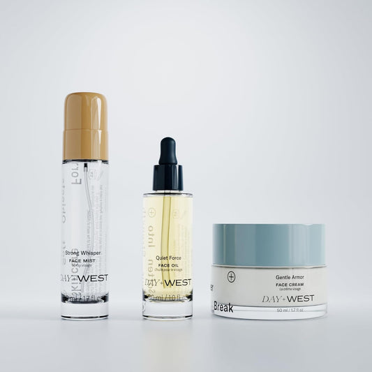 Day+West’s Secret Weapon Kit Skincare Gift Set | Three Sensitive Skin Essentials Including Hydrating Mist, Face + Neck Cream Moisturizer, Facial Oil | With Organic Prickly Pear, Calendula, Vitamin C