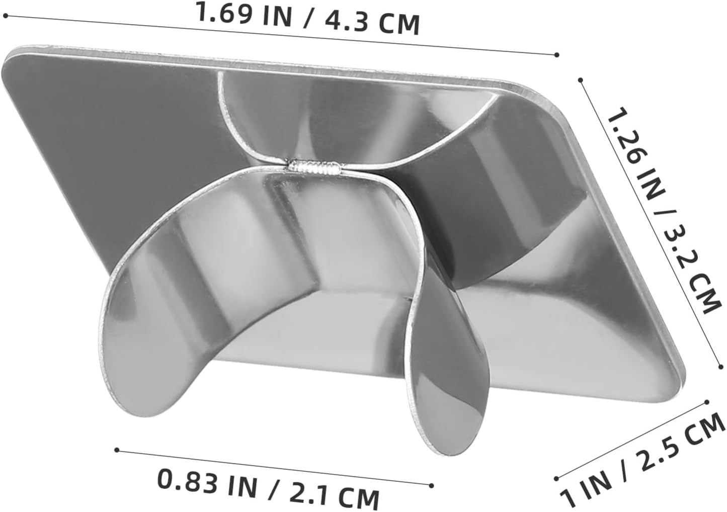 DOITOOL 10pcs Stainless Steel Nail Art Palette for Professional Mixing and Design Finger Palette for Manicure and Nail Art Easy to Clean Tool for Home and Salon Use