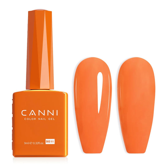 CANNI Orange Gel Nail Polish – 1pcs Bright & Light Orange UV/LED Soak Off Gel, High Gloss Color for DIY Manicure, French Nails & Salon Use | alldaygood beauty