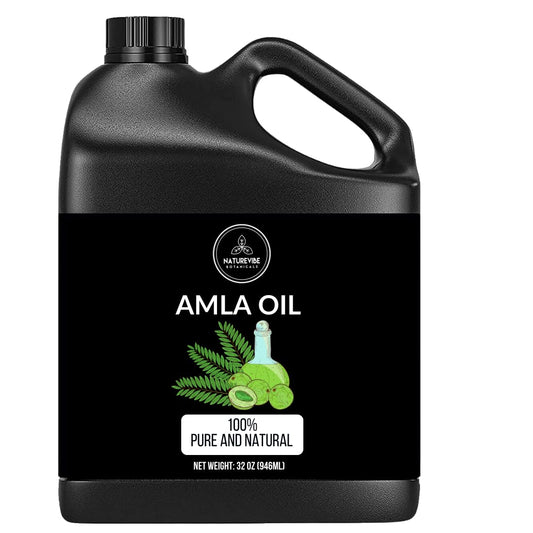 Naturevibe Botanicals Amla Oil 32 Ounces | 100% Pure and Natural | Great for Skin Care and Hair Care | alldaygood beauty