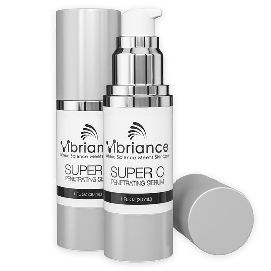 Vibriance Super C Serum for Mature Skin - All-in-One Vitamin Formula Hydrates, Firms, Lifts, Smooths, Targets Age Spots, Wrinkles, 1 fl oz - Pack of 2