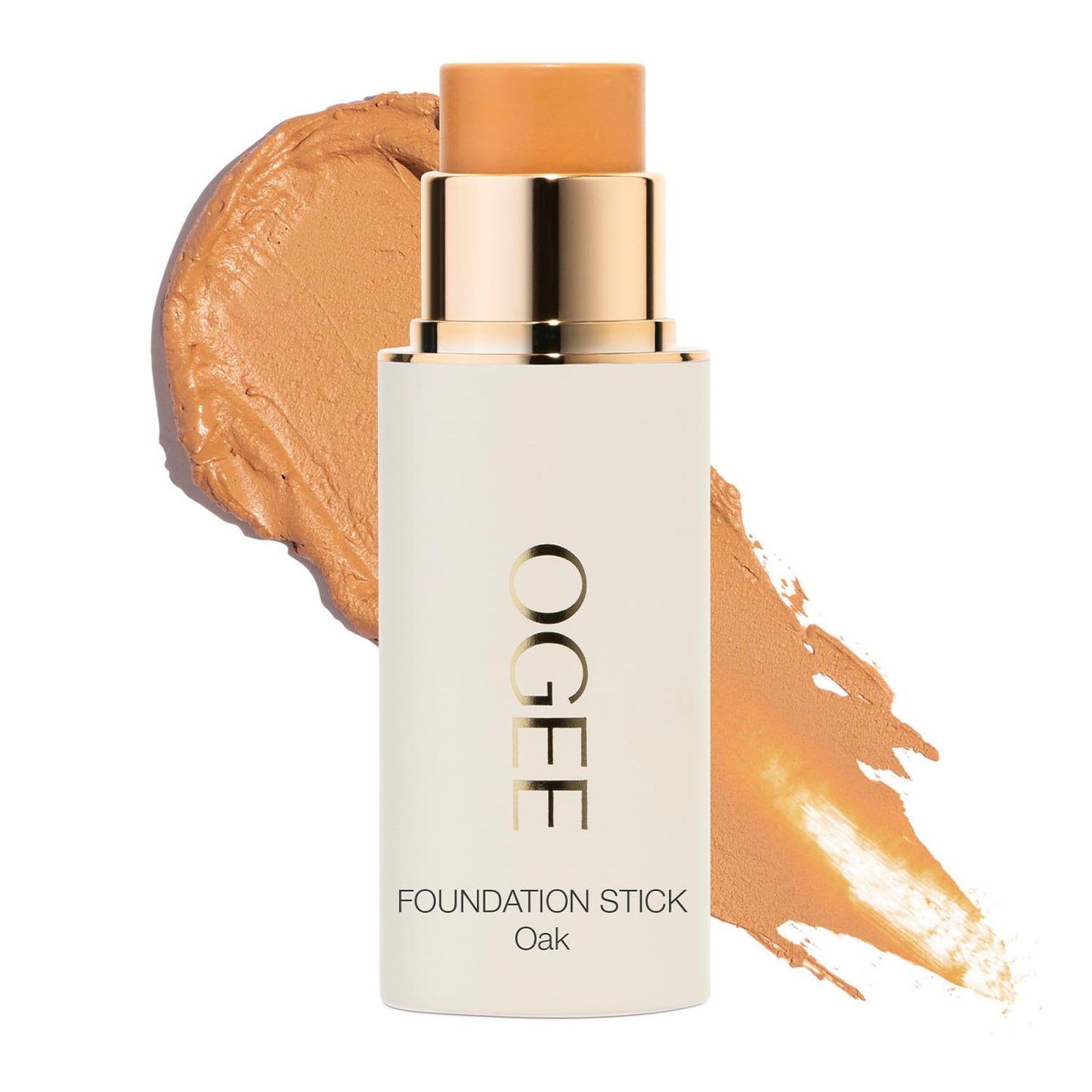 Ogee Sculpted Complexion Foundation Stick (Oak 5.5N - Medium Beige, Golden Undertones) Full Coverage Foundation Makeup - Instantly Balance & Even Complexion - 70% Organic Ingredients