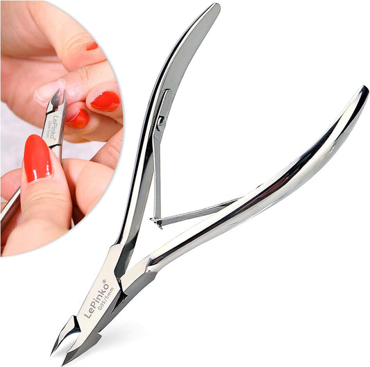 LePinko Professional Cuticle Trimmer kit, Super Sharp Dead Skin Clipper, Labor-saving Cuticula Remover for Fingernail Toenail, Manicure Pedicure Tool for Women Men, Home Salon Use, 5mm Jaw | alldaygood beauty