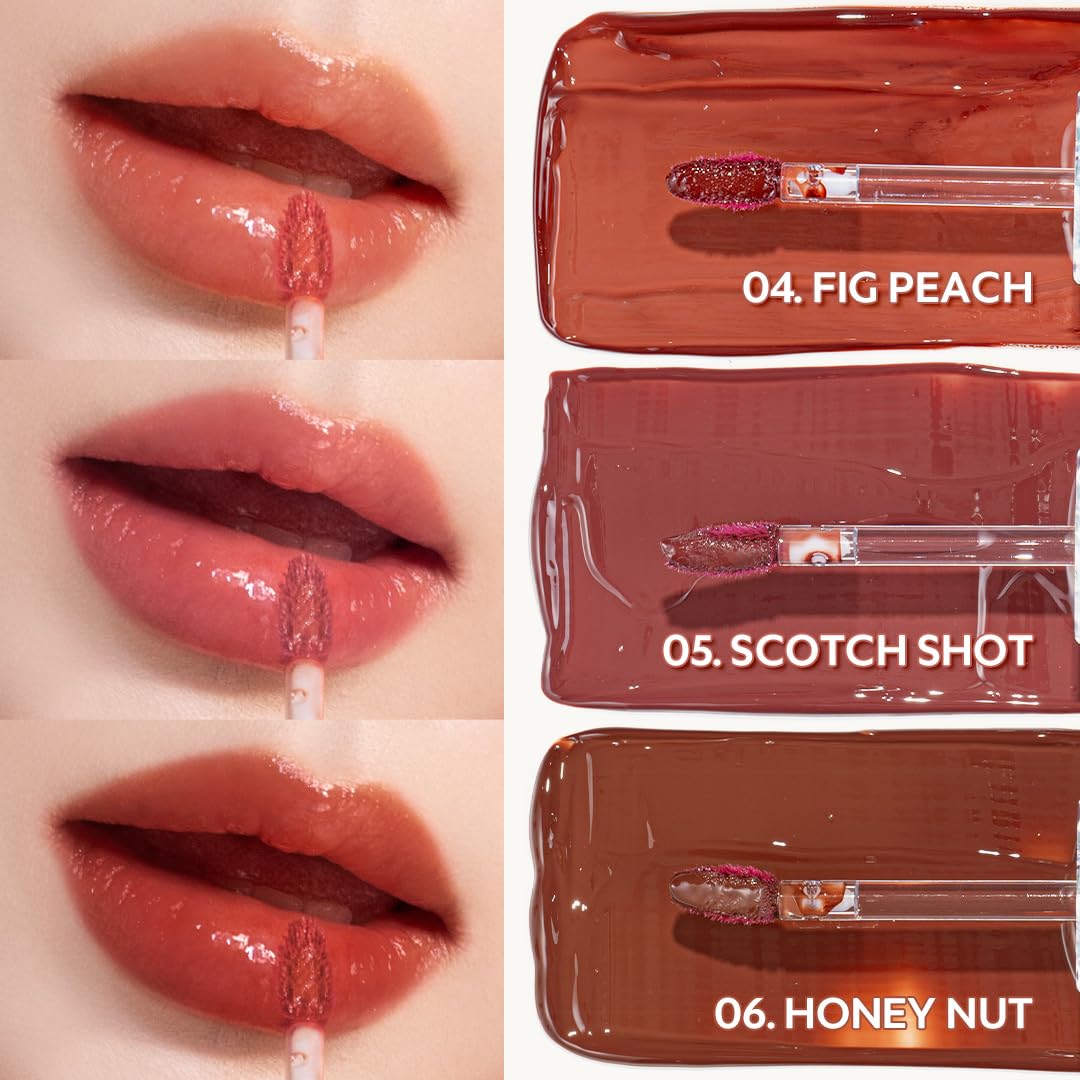 TIRTIR Waterism Tinted Lip Gloss #01 Mauve Rose, 0.14 Fl Oz – Kiss Ready Lipgloss, 12H Long Lasting Non Sticky Natural Tinted Glow Korean Multiuse Cheek and Lip Tint for Women gift