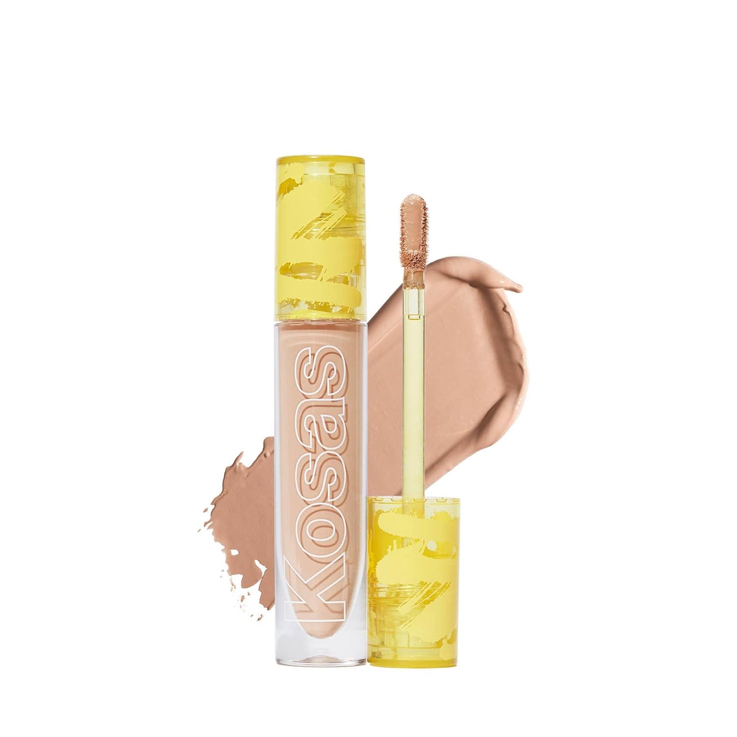 Kosas Revealer Concealer - Medium Coverage Makeup with Hyaluronic Acid, Conceals Dark Circles Under Eyes, Dark Spots and Blemishes + Brightens, Hydrates, Long-Lasting & Vegan, (Tone 5.3 C)